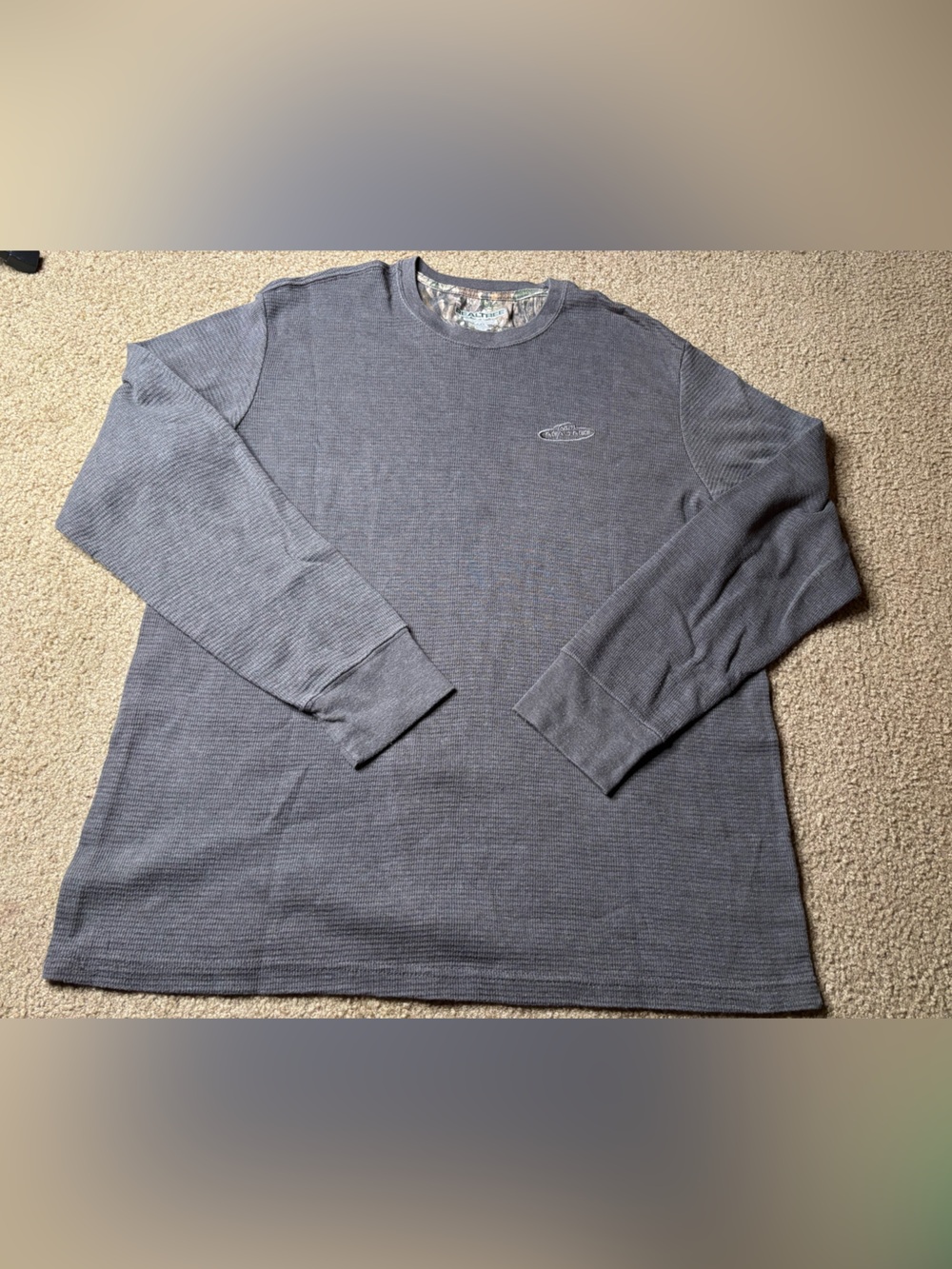 Realtree Men's Crewneck Sweater in Charcoal Gray